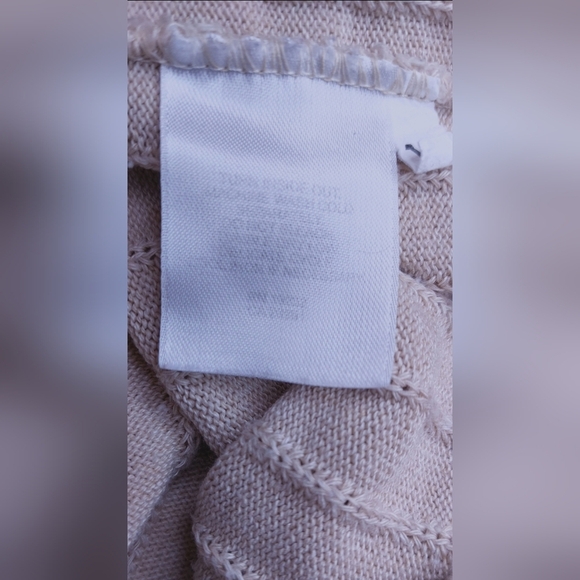 Alfred Dunner Vintage Beige Lightweight Sweater Top Size Small Knit Neutral - Picture 7 of 9